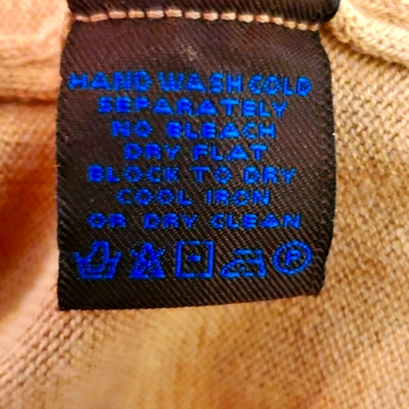 TOSCANO L BEIGE V-NECK LONGSLEEVE SWEATER - Picture 4 of 4